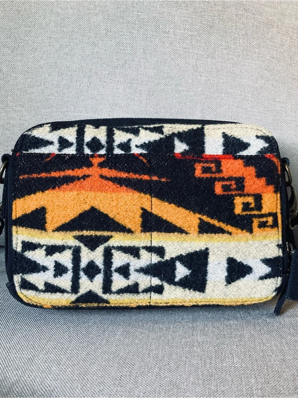 Pendleton Wool Southwest Aztec Crossbody Wallet Organizer Bag